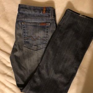 7 for all man kind straight leg jeans